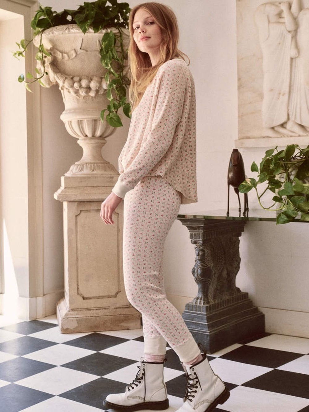 THE GREAT / The Waffle Long John in Rose Bud Floral